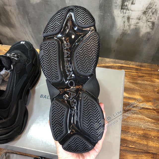 Balenciaga經典款男女鞋 巴黎世家頂級版本Triple S透氣3M反光姥爹復古運動鞋 Balenciaga情侶款老爹鞋  hdbl1176